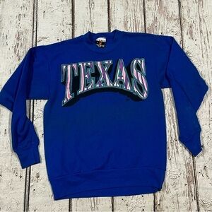 Vintage Texas Travel Tourism Destination Souvenir Crewneck Sweatshirt